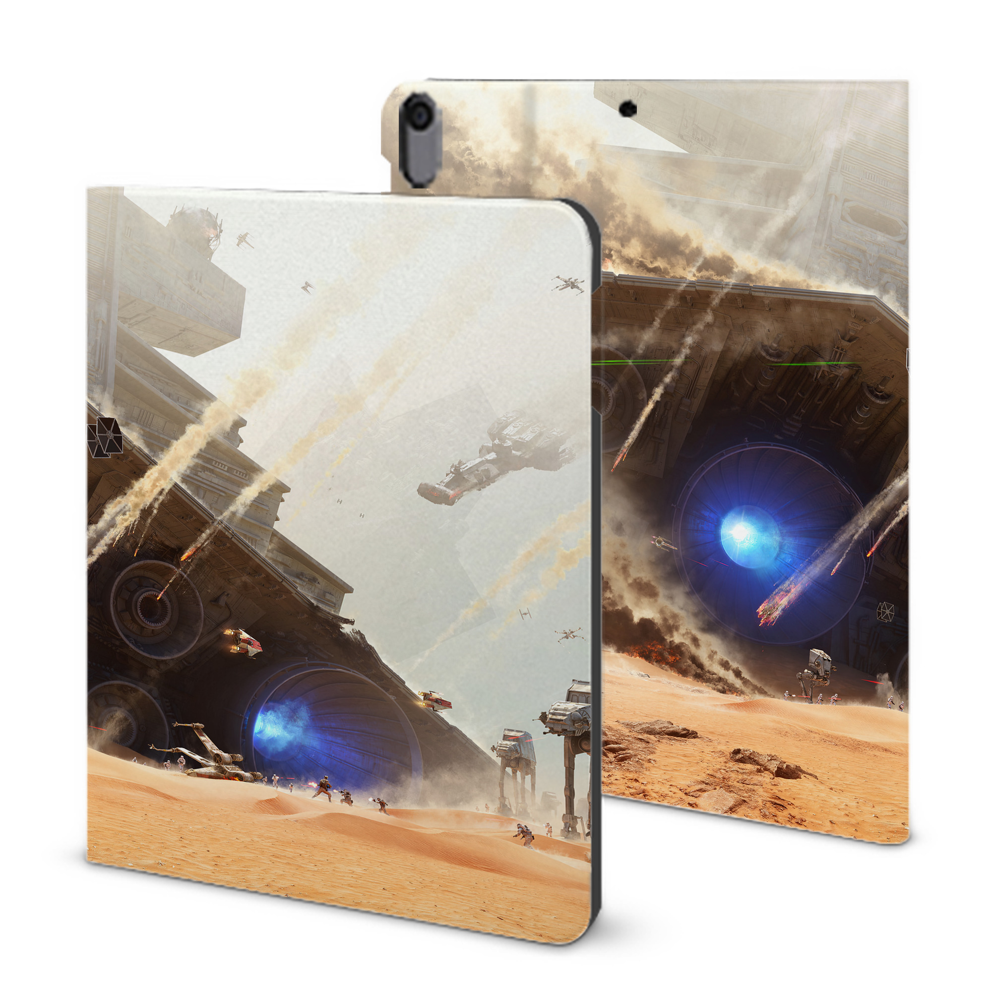 （画像用） スター・ウォーズ Star Wars IPad ケース ブック型 PUレザー TPU 耐衝撃 軽量 薄型 ペン収納なし 全面保護 IPad 各モデル対応